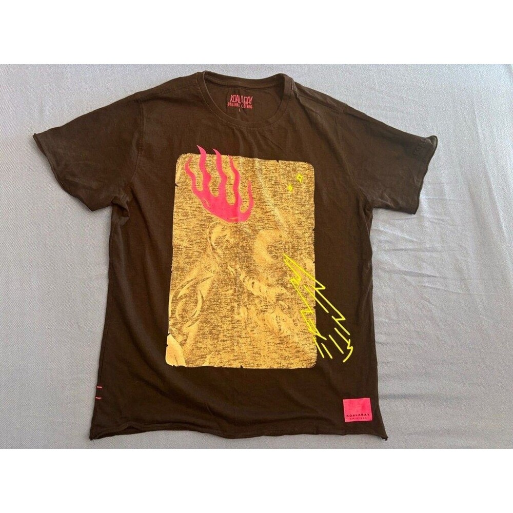 Koala Bay Graphic T-Shirt Men's Size L Black